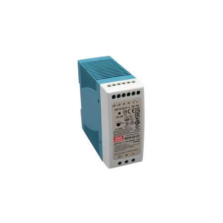 NDR-75-12 DIN rail power supply, 75W, 12V, 6.3A, MEAN WELL