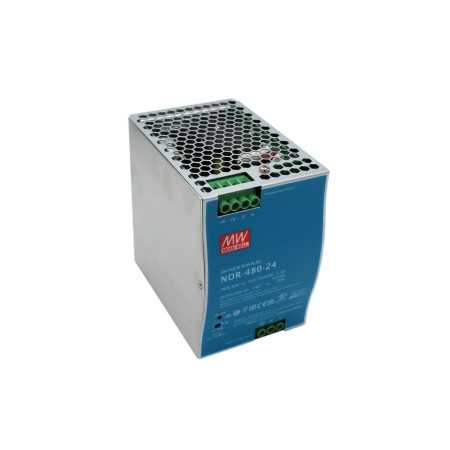SDR-480-24 DIN rail power supply, 480W, 24V, 20A, MEAN WELL