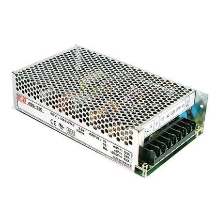 PSC-160B switching power supply, open-frame, 160W, 27.6/27.6V, MEAN WELL