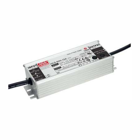 HLG-60H-20B LED driver, IP67 60W, 20V, 3A CV+CC dimmable, MEAN WELL
