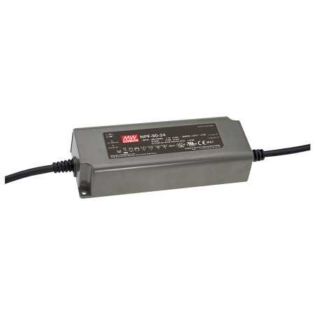NPF-90-54 Led driver, IP67 90W, 54V, 1.67A CV+CC, MEAN WELL