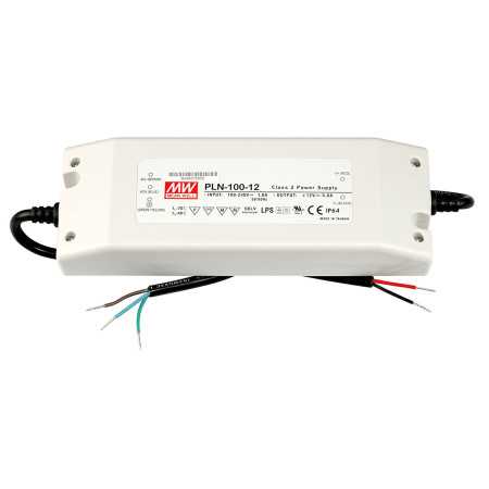 PLN-100-36 Led driver, Class2 PFC 95W, 36V, 2.65A CV+CC, MEAN WELL