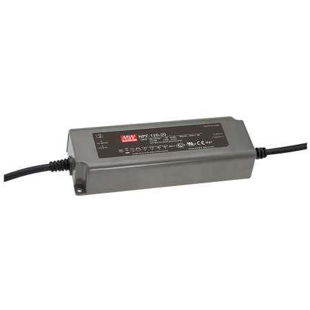 NPF-120-30 Led driver, IP67 120W, 30V, 4A CV+CC, MEAN WELL