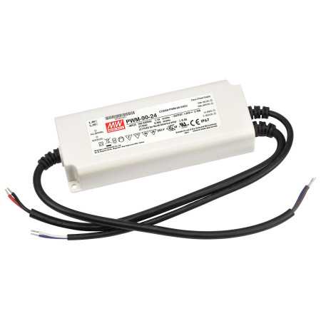 PWM-120-24 Led driver, IP67 120W, 24V, 5A PWM, MEAN WELL