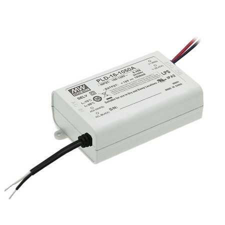 PLD-16-1400B Led driver, Class2 16W, 8-12V, 1400mA CC, MEAN WELL