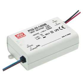 PCD-25-1050B Led driver, Class2 25W, 16-24V, 1050mA CC dimmable, MEAN WELL