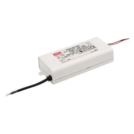 PCD-40-700B Led driver, Class2 40W, 34-57V, 700mA CC dimmable, MEAN WELL