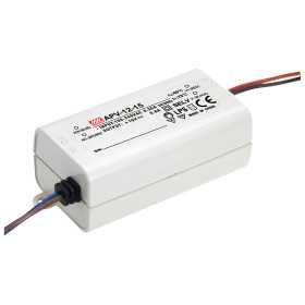APV-16-12 Led driver, 15W, 12V, 1.25A CV, MEAN WELL