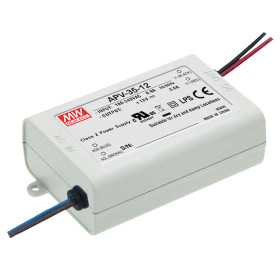 LPV-35-12 Led driver, Class2 36W, 12V, 3A CV, MEAN WELL