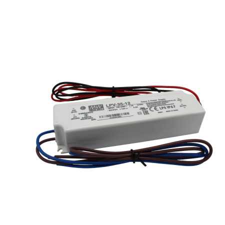 LPV-35-24 Led driver, Class2 36W, 24V, 1,5A CV, MEAN WELL