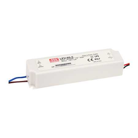LPV-60-24 Led driver, Class2 60W, 24V, 2,5A CV, MEAN WELL