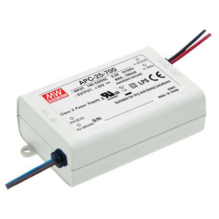 APC-35-350 Led driver, 35W, 28-100V, 350mA CC, MEAN WELL