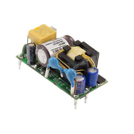MFM-20-15 switching power supply, open-frame, 21W, 15V, 1.4A, MEAN WELL