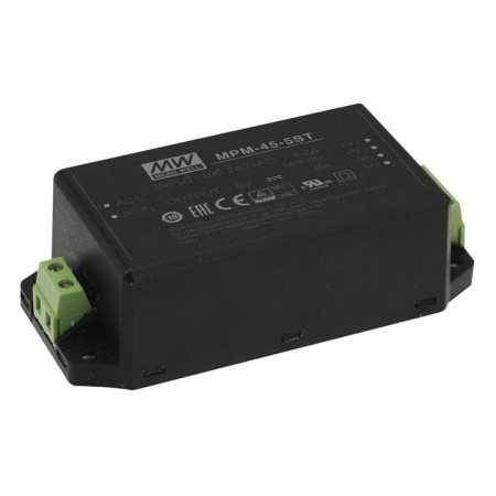 MPM-45-24ST Switching power supply, module, 45W, 24V, 1.88A screw terminal, MEAN WELL