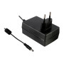 GST36E48-P1J Plug-in switching power supply, 36W, 48V, 0.75A ErP-2, MEAN WELL