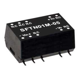 SFTN01L-15 SMD DC/DC Converter 5:15V 67mA, MEAN WELL