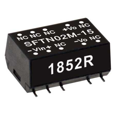 SFTN02L-15 SMD DC/DC Converter 5:15V 133mA, MEAN WELL