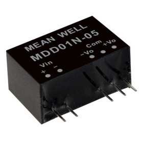 MDD01N-09 DC/DC converter 24:9V 56mA 1W, MEAN WELL