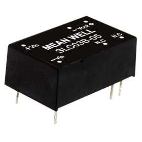 SLC03B-05 DC/DC Converter 18-36V:+5V 600mA 3W, MEAN WELL