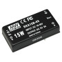 SKA15B-15 DC/DC Converter 18-36V:+15V 1000mA 15W, MEAN WELL