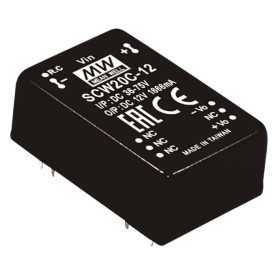 SCW20B-05 DC/DC Converter 18-36V:+5V 4000mA 20W, MEAN WELL