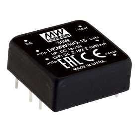 DKMW30G-12 DC/DC Converter 18-75V:+/-12V 1250mA 30W, MEAN WELL