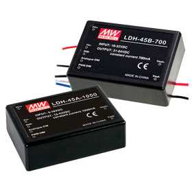 LDH-45B-500WDA DC/DC LED Driver 18-32V:500mA Strand DALI, MEAN WELL