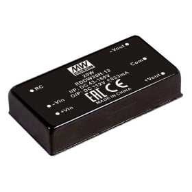 RDDW60F-12 DC/DC Converter 9-36V:+-12V +-2.5A 60W, MEAN WELL