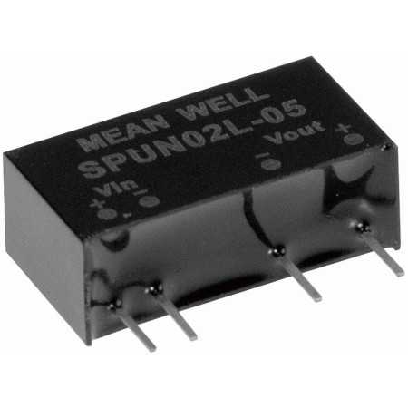 SPUN02L-05 DC/DC Converter 5:5V 400mA 2W, MEAN WELL