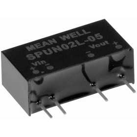 SPUN02L-12 DC/DC Converter 5:12V 167mA 2W, MEAN WELL