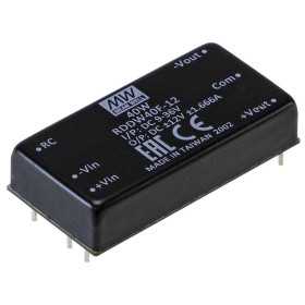 RDDW40F-12 DC/DC Converter 9-36V:+-12V +-1.666A 39.9W, MEAN WELL