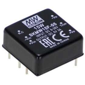 SKMW15G-15 DC/DC Converter 18-75V:15V 1A 15W, MEAN WELL