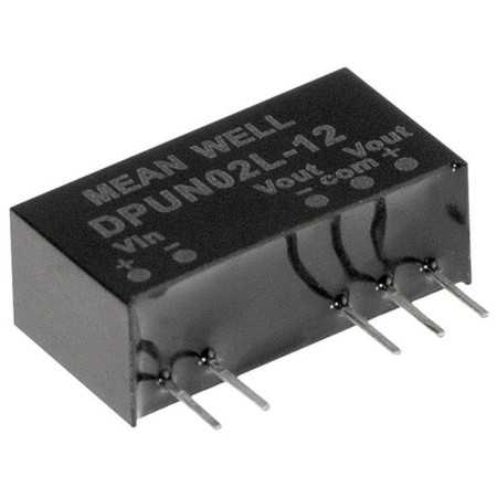 DPUN02L-05 DC/DC converter 5:+/-5V +/-200mA 2W, MEAN WELL