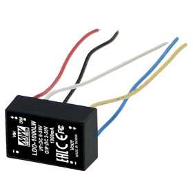 LDD-350LW DC/DC LED Driver 9-36V:350mA stranded wire, MEAN WELL