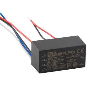 LDH-25-700W DC/DC LED Driver 12.5-36V:700mA stranded wire, MEAN WELL