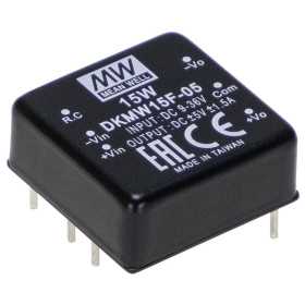 DKMW15G-12 DC/DC Converter 18-75V:±12V 0.625A 15W, MEAN WELL