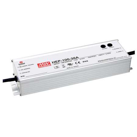 HEP-100-24A switching power supply, industrial, IP65, 100W, 24V, 4A, MEAN WELL - BiF Electronic