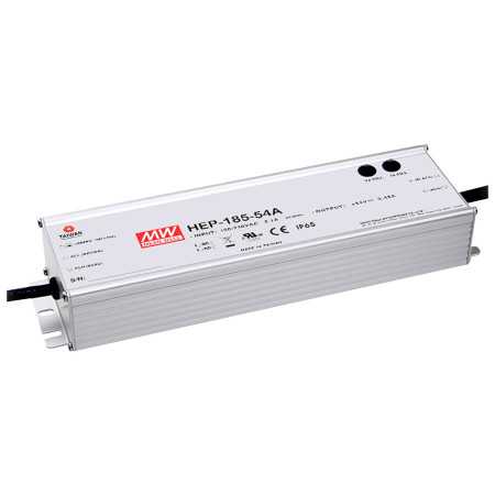 HEP-185-48A switching power supply, industrial, IP65, 185W, 48V, 3,9A, MEAN WELL - BiF Electronic