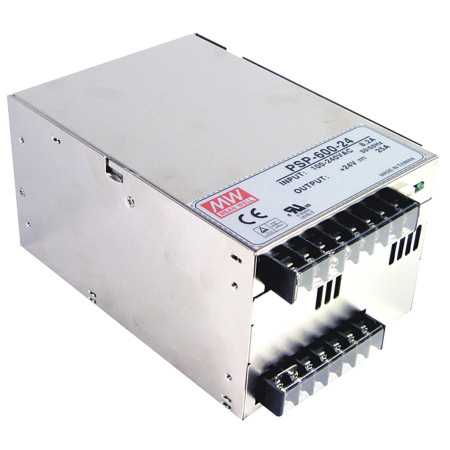 PSP-600-5 Switching power supply, closed, 400W, PFC 5V, 80A, MEAN WELL - BiF Electronic