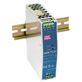 NDR-75-48 DIN rail power supply, 75W, 48V, 1.6A, MEAN WELL - BiF Electronic