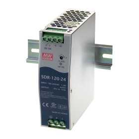 SDR-120-24 DIN rail power supply, 120W, 24V, 5A, MEAN WELL - BiF Electronic