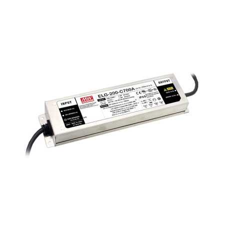 ELG-200-C1750DA-3Y Led driver, IP67 199,5W, 57-114V, 1750mA CC DAL+PE, MEAN WELL - BiF Electronic