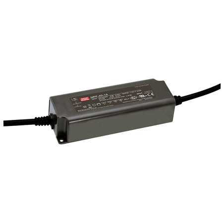NPF-40-54 Led driver, IP67 40W, 54V, 0.76A CV+CC, MEAN WELL - BiF Electronic