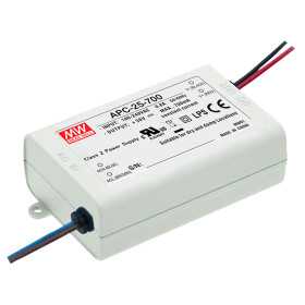 APC-25-700 Led driver, 25.2W, 11-36V, 700mA CC, MEAN WELL - BiF Electronic
