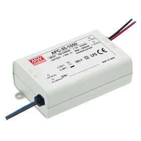 APC-35-350 Led driver, 35W, 28-100V, 350mA CC, MEAN WELL - BiF Electronic