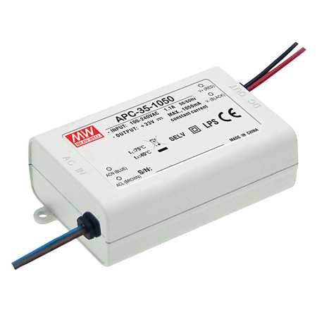 APC-35-700 Led driver, 35W, 15-50V, 700mA CC, MEAN WELL - BiF Electronic