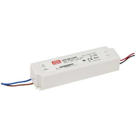 LPC-60-1050 Led driver, Class2 9-48V, 1050mA CC, MEAN WELL - BiF Electronic