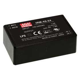 IRM-45-15ST Switching power supply, module, 45W, 15V, 3A screw, MEAN WELL - BiF Electronic