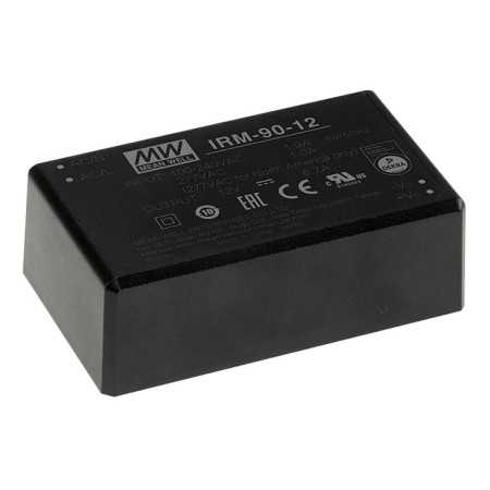 IRM-90-15 switching power supply, module, 90W, 15V, 5.67A pin, MEAN WELL - BiF Electronic