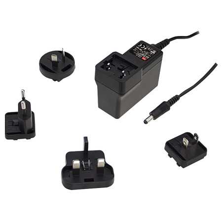 GEM30I07-P1J Plug-in switching power supply, 25W, 7.5V, 3.33A medical,, MEAN WELL - BiF Electronic